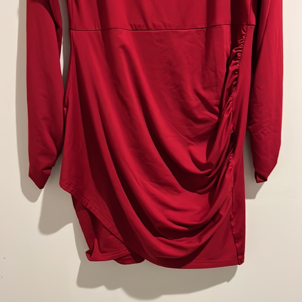 Maroon dress. Size 1X. - Picture 3 of 5
